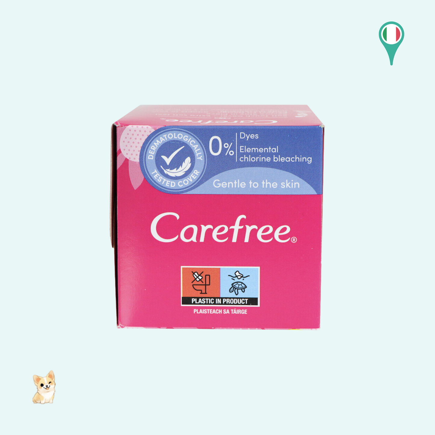 義大利 Carefree 透氣衛生護墊- 無香 (20片)