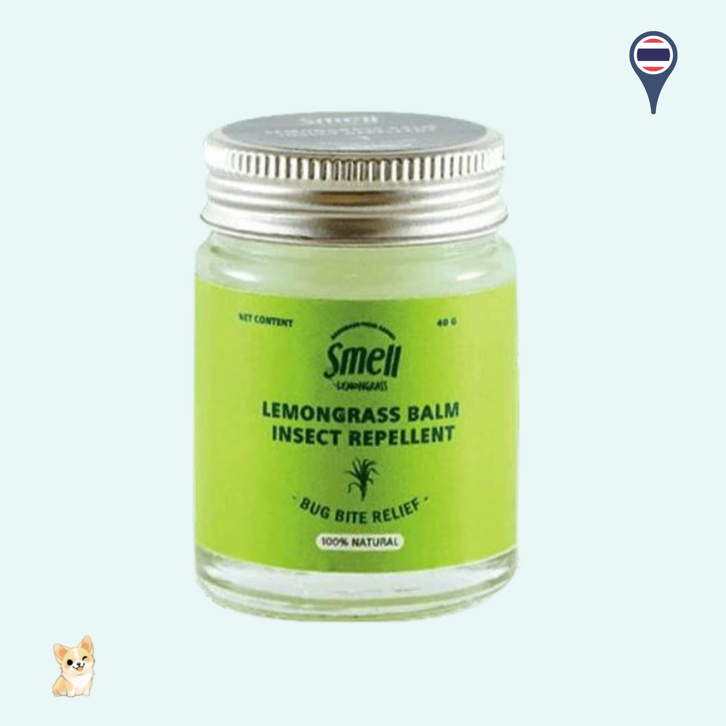 Smell Lemongrass Insect Repellent Balm (40g)