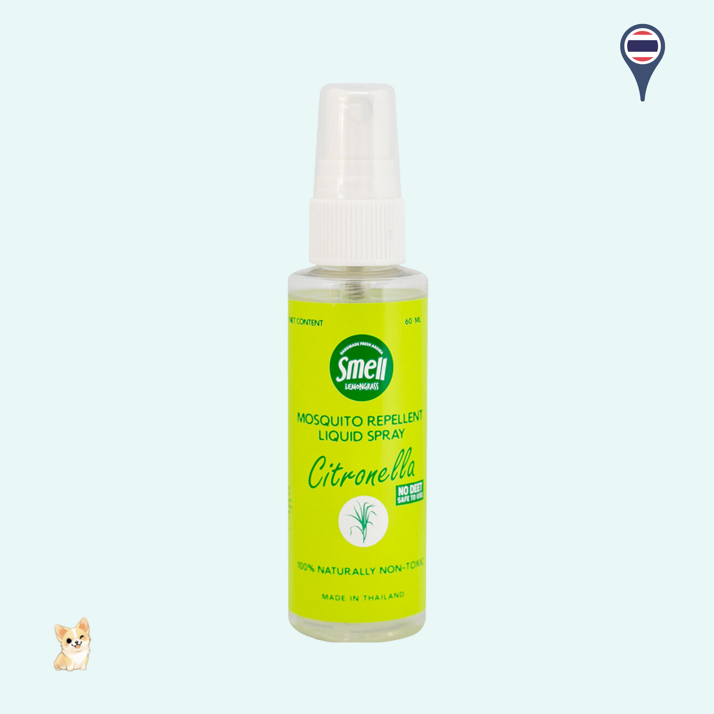 Smell Lemongrass Mosquito Repellent Liquid Spray (60ml)