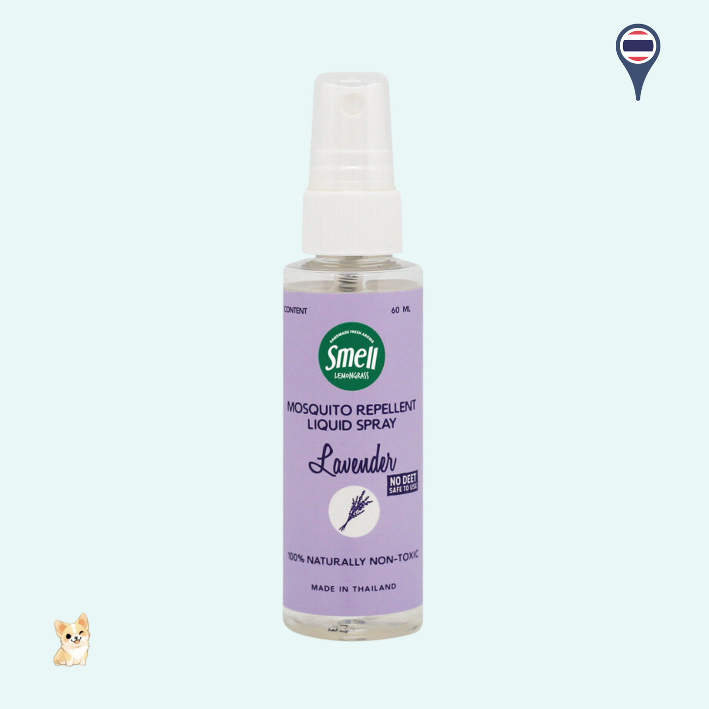 Smell Lemongrass Mosquito Repellent Liquid Spray (60ml)