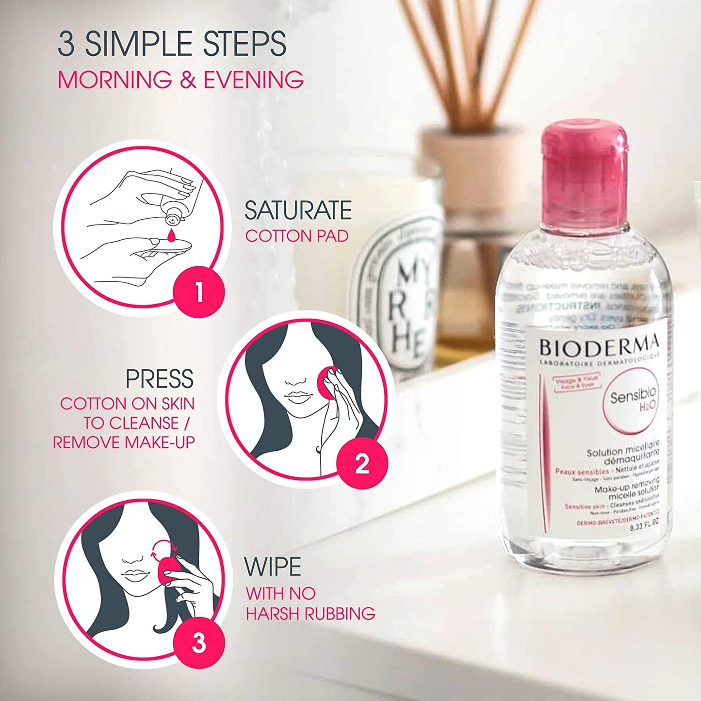 法國Bioderma 卸妝潔膚水 (500ml)