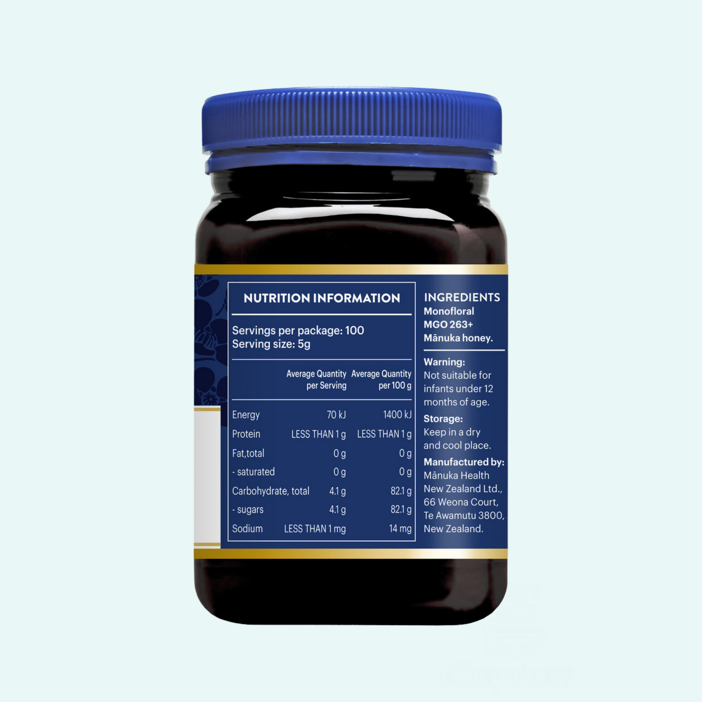 Manuka Health MGO 263+ Manuka Honey  (500g)