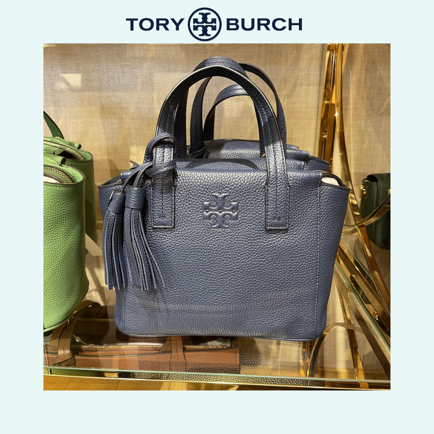 美國Tory Burch Thea Mini Slouchy軟綿綿(全真)荔枝皮