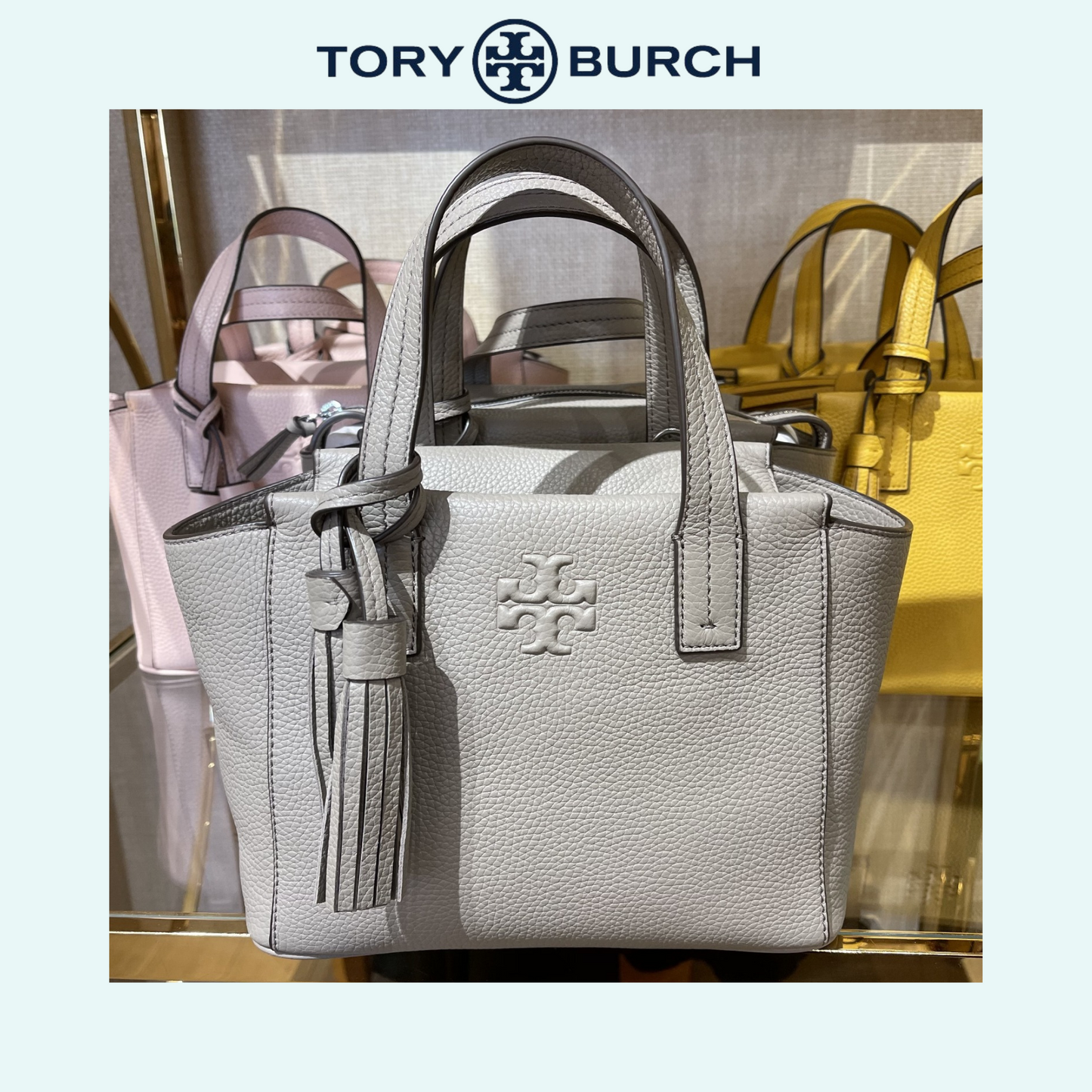 美國Tory Burch Thea Mini Slouchy軟綿綿(全真)荔枝皮