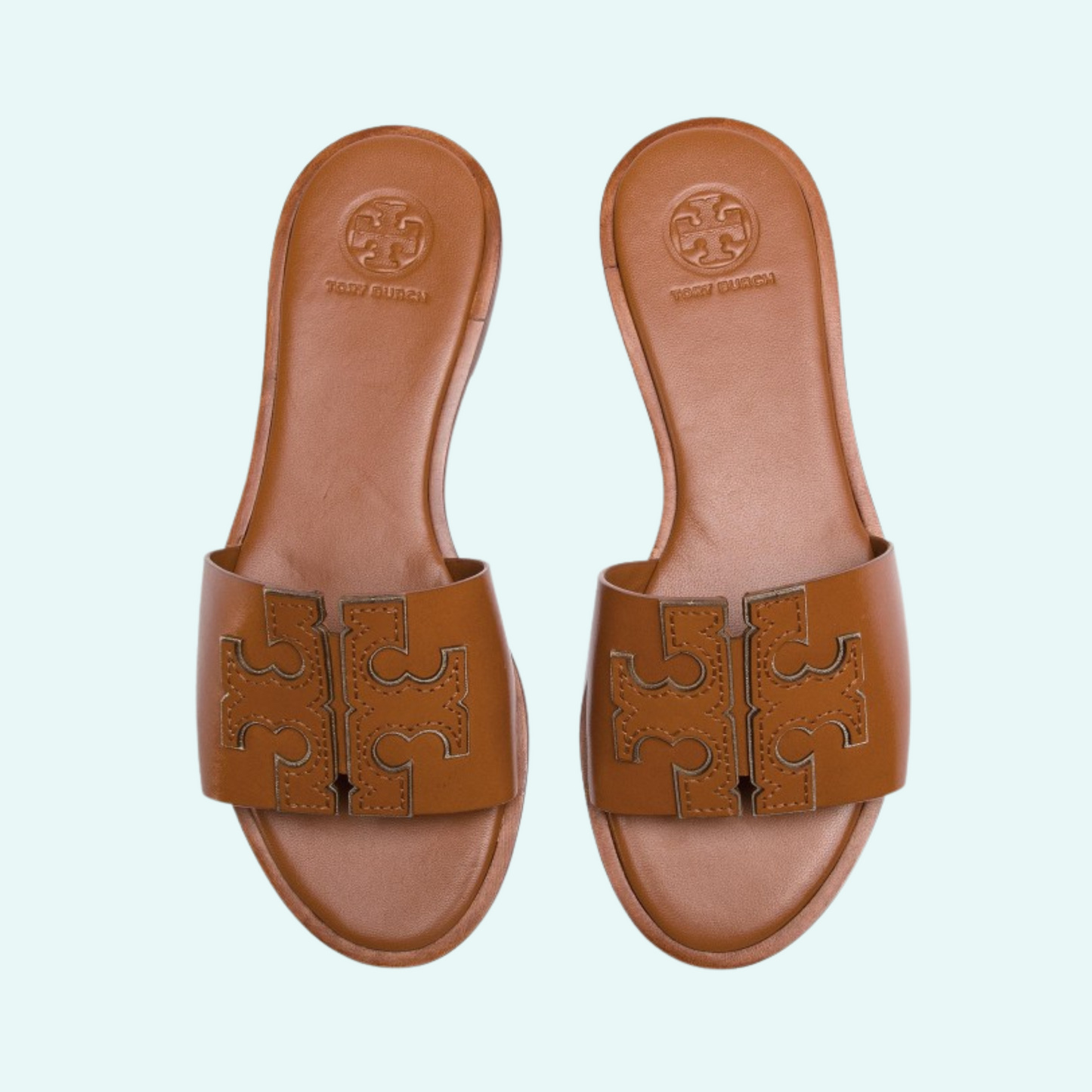 TORY BURCH  Ines Leather Slide Sandals