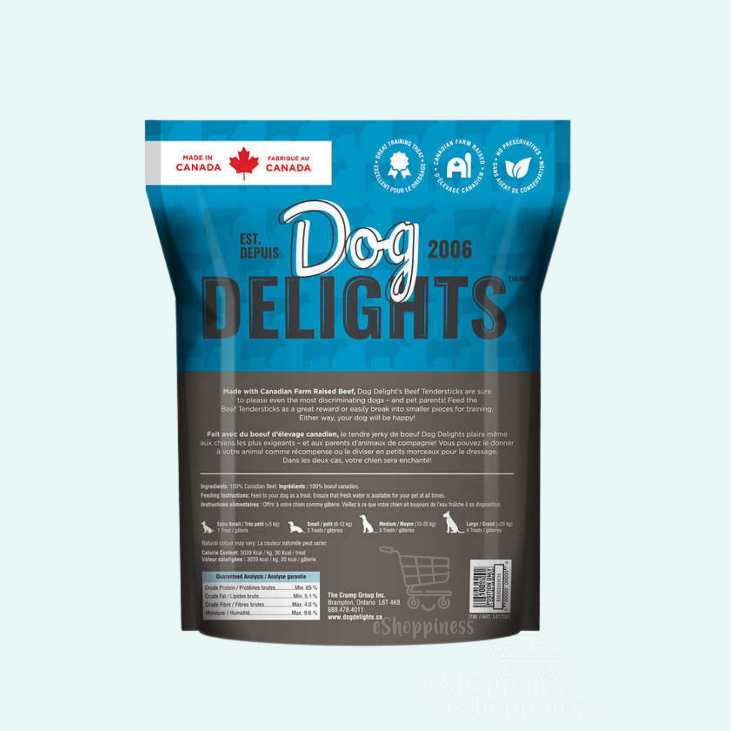 加拿大 Dog Delights 牛柳狗零食 (500g)