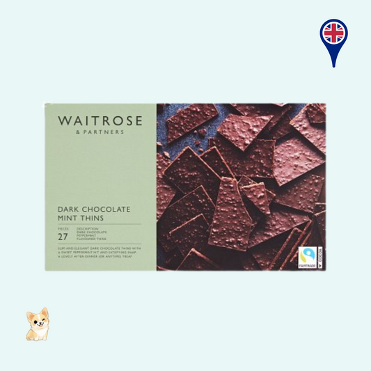 Waitrose Dark Chocolate Mint Thins (150g)