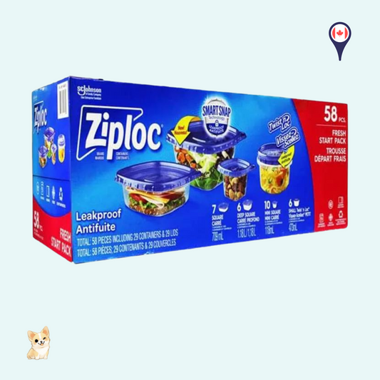 Ziploc Storage Containers Assorted Pack (58pcs)