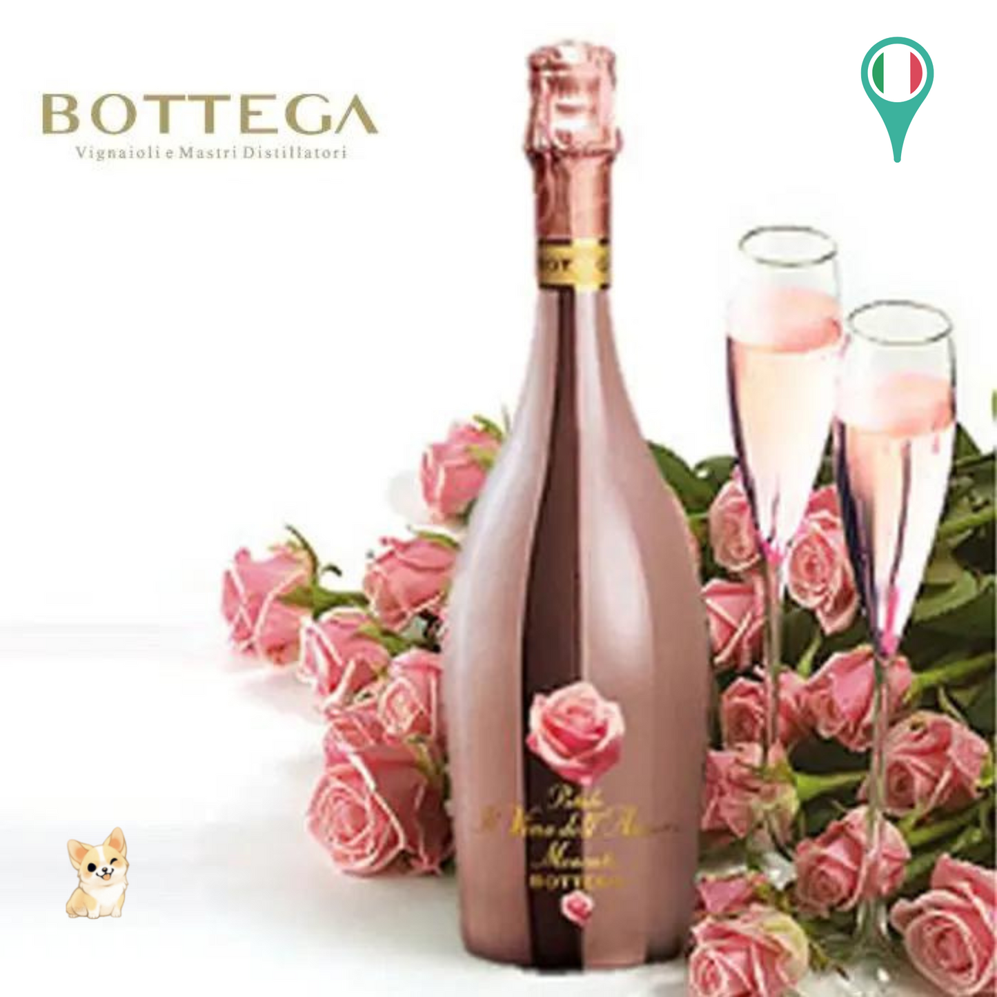 義大利Bottega 寶迪嘉粉紅裝氣泡酒禮盒 (2x750ml)