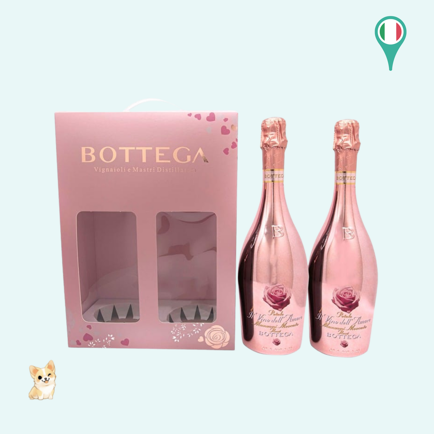 Bottega Manzoni Moscato Rosé Set (2x 750ml)